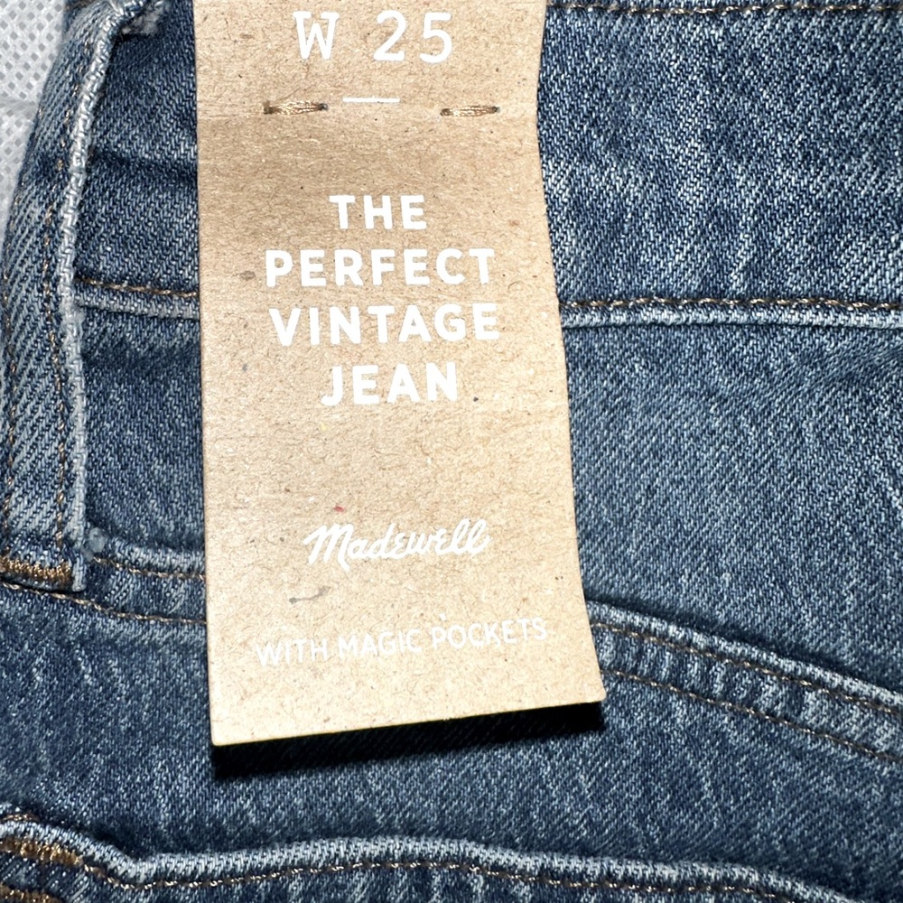 BRAND NEW Madewell The Perfect Vintage Jean, women's size 25